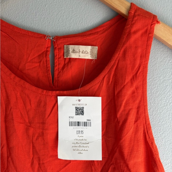Altar'd State‎ Fiery Orange Tank Top - Picture 2 of 3
